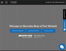 Tablet Screenshot of mercedesbenzoffortmitchell.com